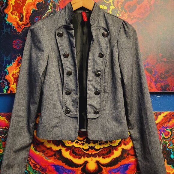 Heart Soul ~ Sz S ~ “Gray Static” ~ Open Front Blazer ~ NWOT - Picture 4 of 11